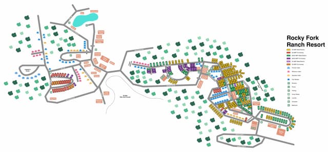 Map of Rocky Fork Ranch Resort